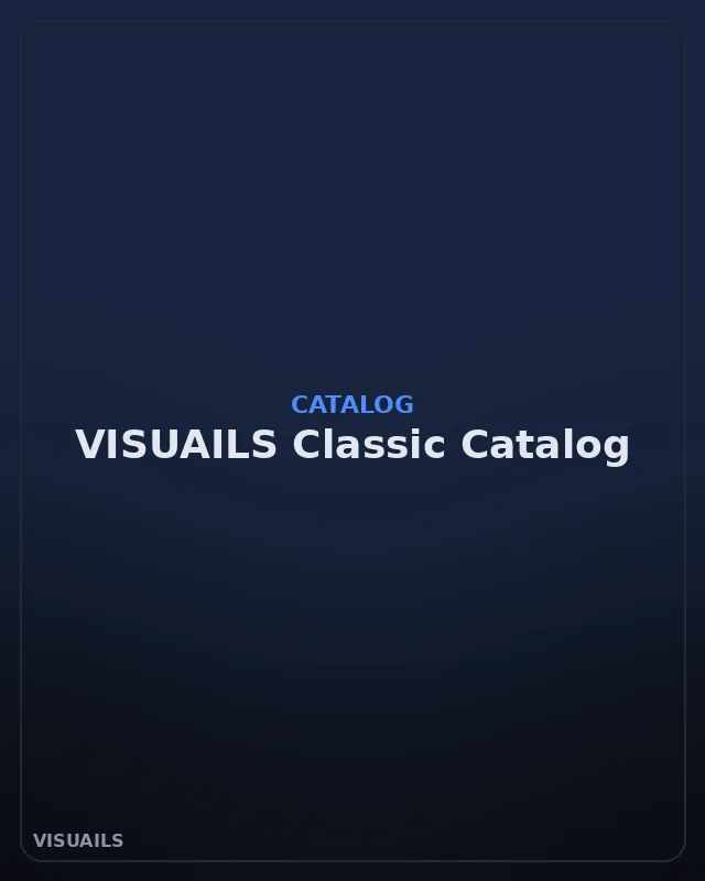 VISUAILS Classic Catalog style — consistent studio-lit product photo on a clean background