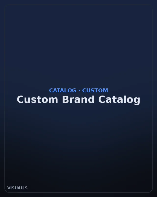 Custom brand catalog style example with a distinctive brand-specific look