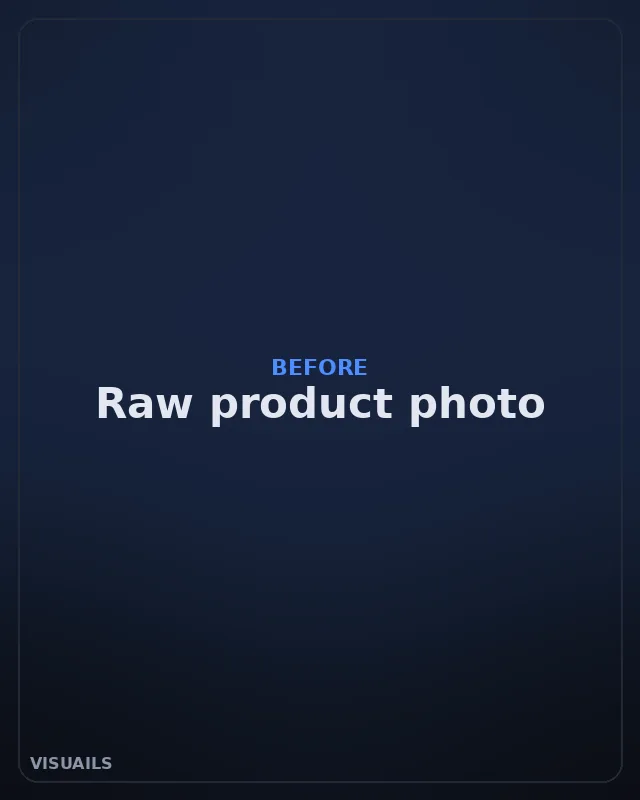 Raw product photo before VISUAILS Lifestyle Images transformation