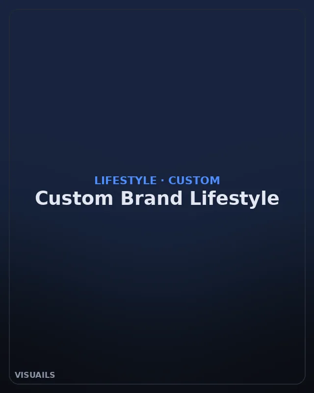 Custom brand lifestyle style example with a distinctive brand-specific model and mood