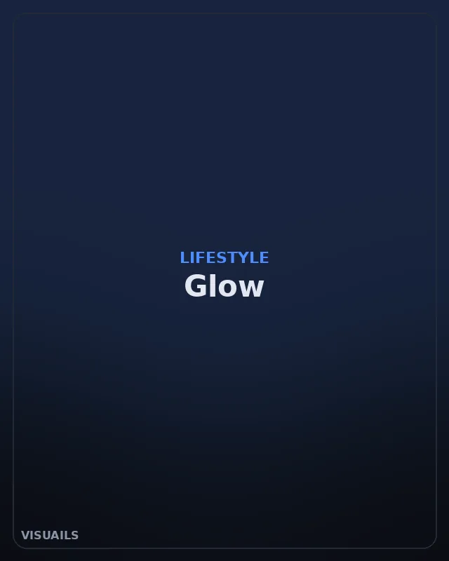 VISUAILS Glow Lifestyle style — bold editorial flash photography look