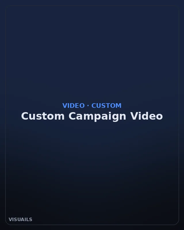Custom campaign video style example with brand-specific creative direction
