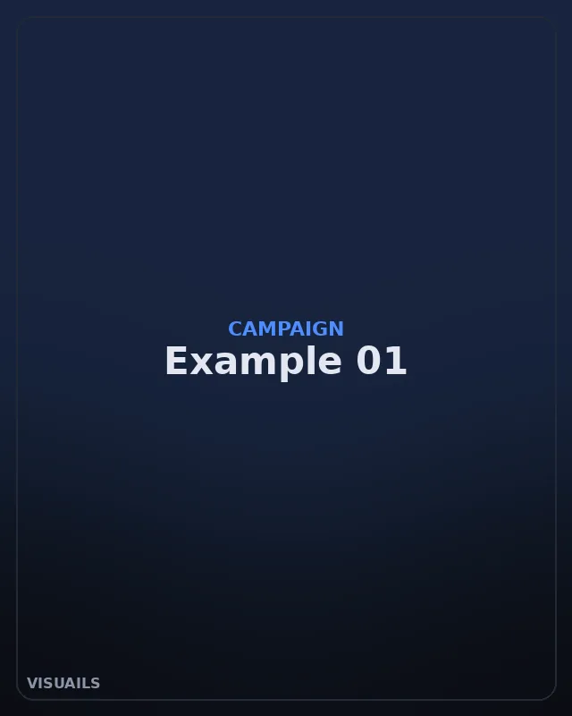 VISUAILS Product & Campaign Video example 1